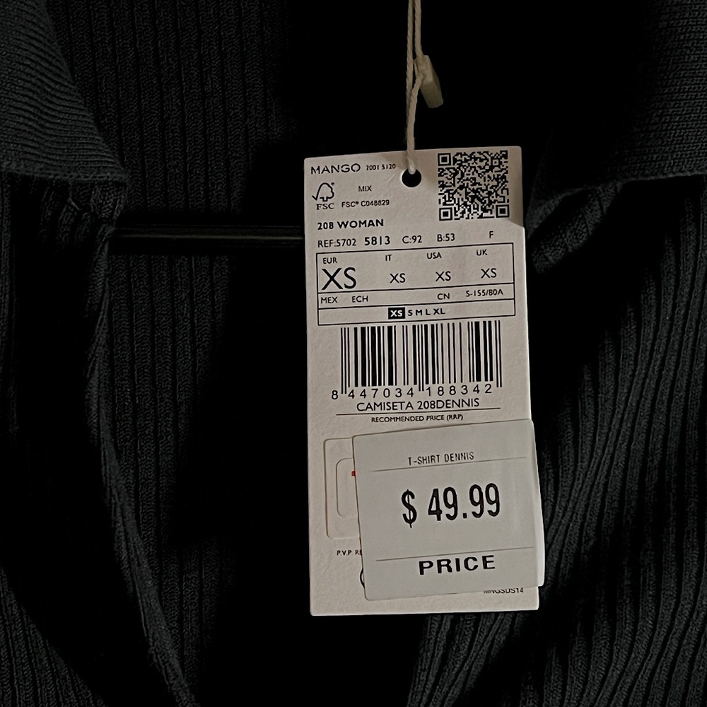 XS MANGO zip up cardigan - Picture 4 of 6